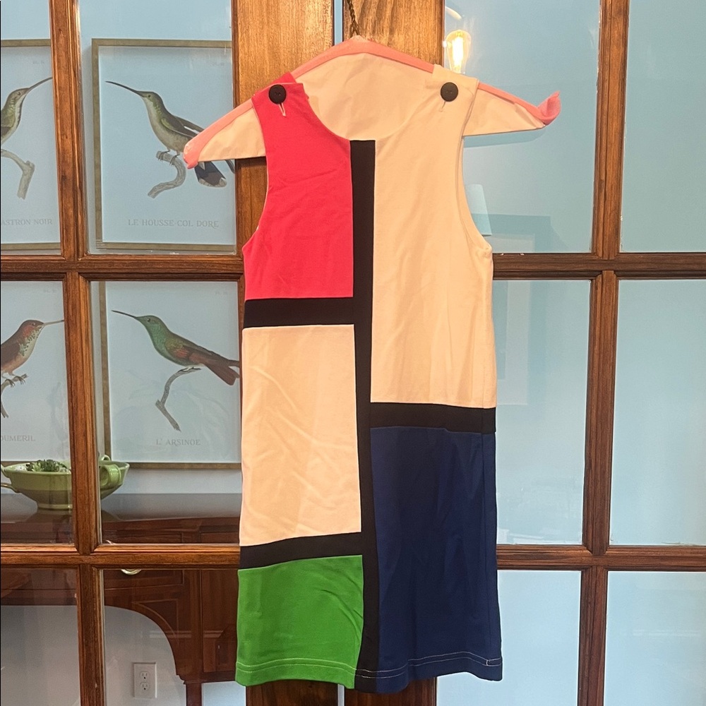 Florence Eiseman Color Block Dress - Pink, White, Blue, Green